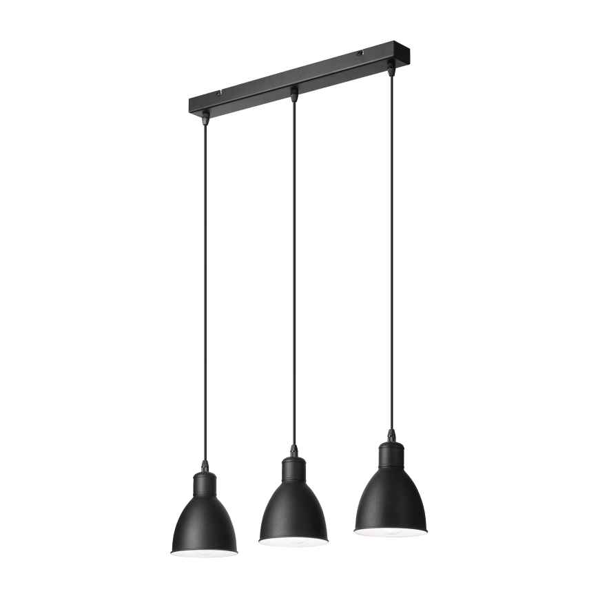 Brilagi - LED-lühter riputuskaabliga RIDDY 3xE27/60W/230V must