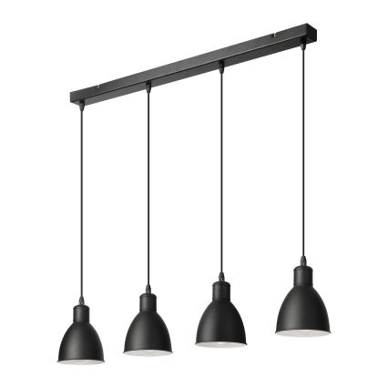 Brilagi - LED-lühter riputuskaabliga RIDDY 4xE27/60W/230V must