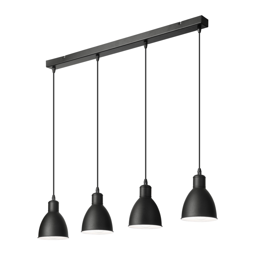 Brilagi - LED-lühter riputuskaabliga RIDDY 4xE27/60W/230V must