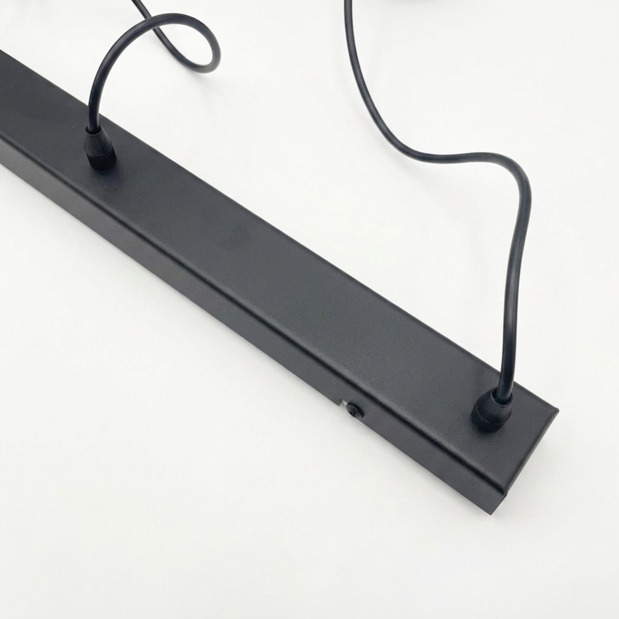 Brilagi - LED-lühter riputuskaabliga RIDDY 4xE27/60W/230V must