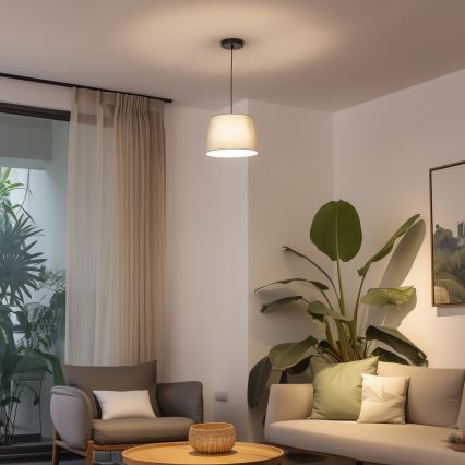 Brilagi - LED-lühter riputuskaablil CERIA 1xE27/40W/230V läbimõõt 30 cm hall