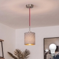 Brilagi - LED-lühter riputuskaablil NUBILA 1xE27/60W/230V läbimõõt 14 cm punane/hall