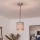 Brilagi - LED-lühter riputuskaablil NUBILA 1xE27/60W/230V läbimõõt 14 cm punane/hall