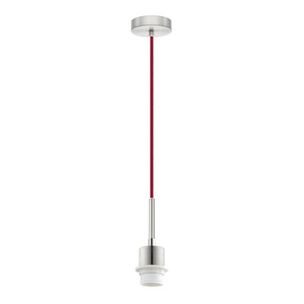 Brilagi - LED-lühter riputuskaablil NUBILA 1xE27/60W/230V läbimõõt 14 cm punane/hall