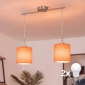 Brilagi - LED-lühter traadil NUBILA 2xE27/60W/230V oranž