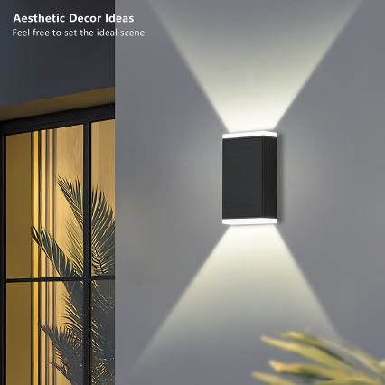 Brilagi - LED päikese seinavalgusti SUN GUARD LED/2W/3,7V 2000 mAh IP45