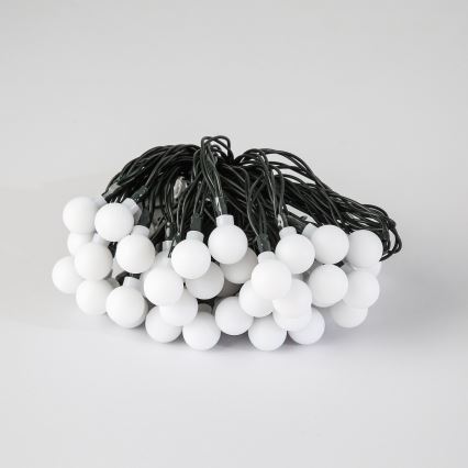 Brilagi - LED Päikesepaneeliga dekoratiivne kett BUBBLE 50xLED/8 funktsiooni 7m IP65 soe valge 600 mAh