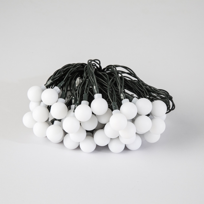Brilagi - LED Päikesepaneeliga dekoratiivne kett BUBBLE 50xLED/8 funktsiooni 7m IP65 soe valge 600 mAh