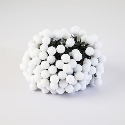 BRILAGI - LED päikeseenergial töötav dekoratiivne valguskett BUBBLE 200xLED/8 režiimi 20m IP65 soe valge 800 mAh