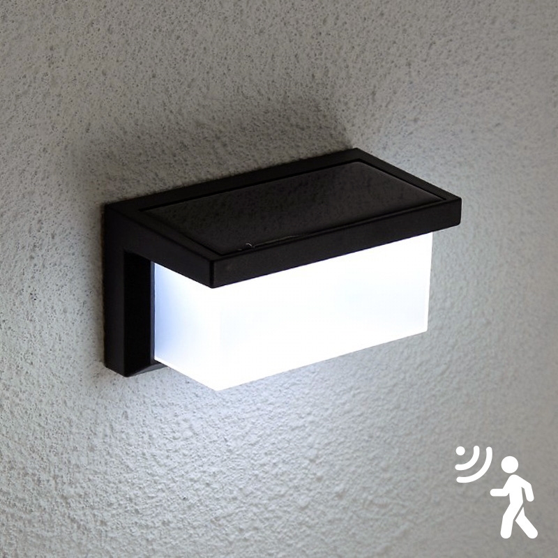 Brilagi - LED Päikesepaneeliga seinavalgusti koos anduriga BRICK LED/12W/5,5V 1200 mAh IP65