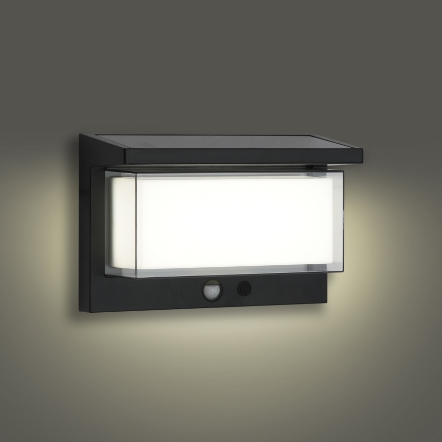Brilagi - LED Päikesepaneeliga seinavalgusti koos anduriga PÄIKE LUME LED/10W/3,7V 4000 mAh IP44