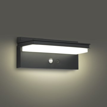 Brilagi - LED Päikesepaneeliga seinavalgusti koos anduriga PÄIKE SENSE LED/10W/3,7V 4000 mAh IP44
