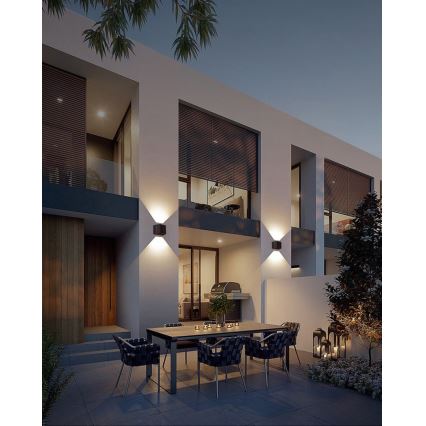 Brilagi - LED Päikesepaneeliga seinavalgusti koos anduriga SOLAR CUBE LED/2W/3,2V 1300 mAh IP54
