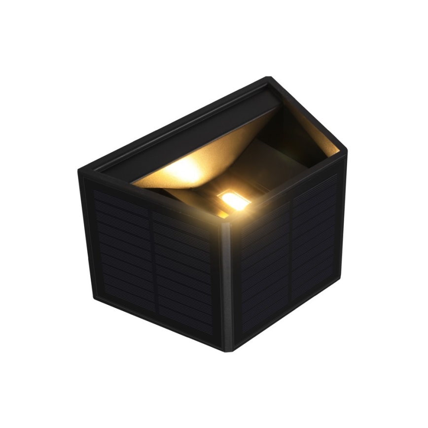 Brilagi - LED Päikesepaneeliga seinavalgusti koos anduriga SOLAR CUBE LED/2W/3,2V 1300 mAh IP54