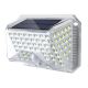 Brilagi - LED Päikesepaneeliga seinavalgusti koos anduriga WALLIE LED/4W/3,7V 6500K IP64 hõbedane