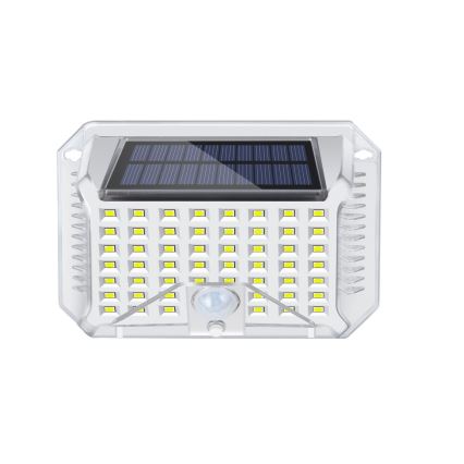 Brilagi - LED Päikesepaneeliga seinavalgusti koos anduriga WALLIE LED/4W/5,5V 1200 mAh 6500K IP64 hõbedane