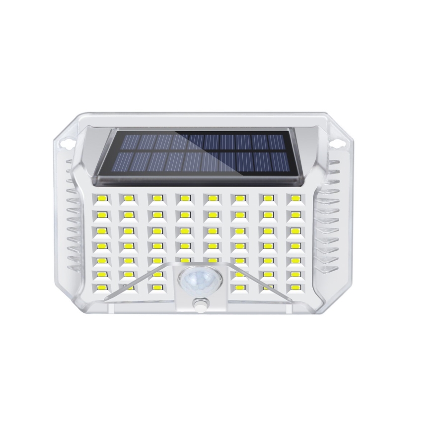 Brilagi - LED Päikesepaneeliga seinavalgusti koos anduriga WALLIE LED/4W/5,5V 1200 mAh 6500K IP64 hõbedane