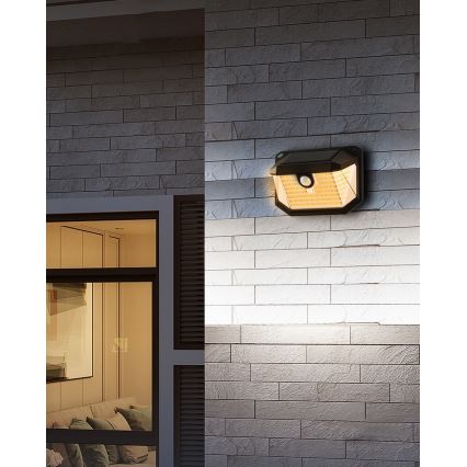Brilagi - LED Päikesepaneeliga seinavalgusti koos anduriga WALLIE LED/4W/5,5V 1200 mAh 3000K IP65