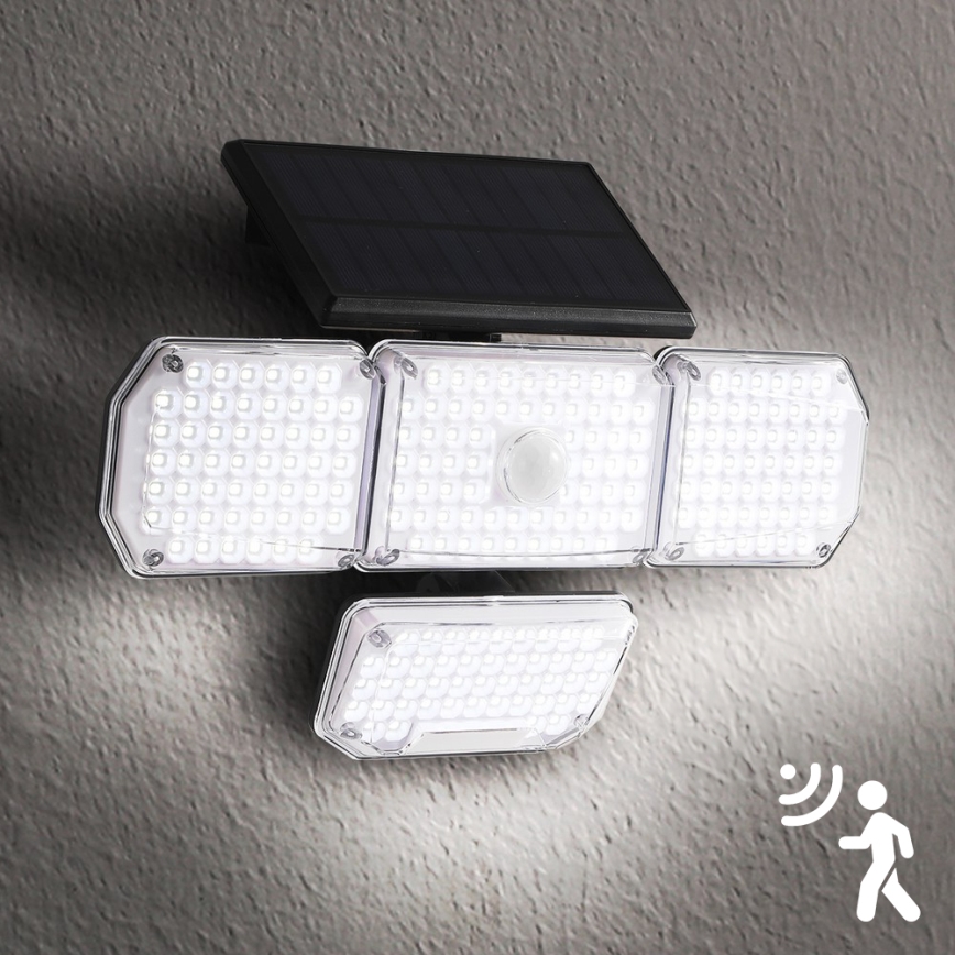 Brilagi - LED Päikesepaneeliga seinavalgusti koos anduriga WALLIE LED/5W/5,5V 2400 mAh IP65