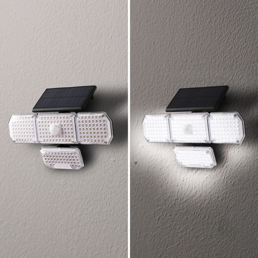 Brilagi - LED Päikesepaneeliga seinavalgusti koos anduriga WALLIE LED/5W/5,5V 2400 mAh IP65