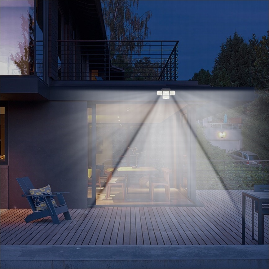 Brilagi - LED Päikesepaneeliga seinavalgusti koos anduriga WALLIE LED/5W/5,5V 2400 mAh IP65