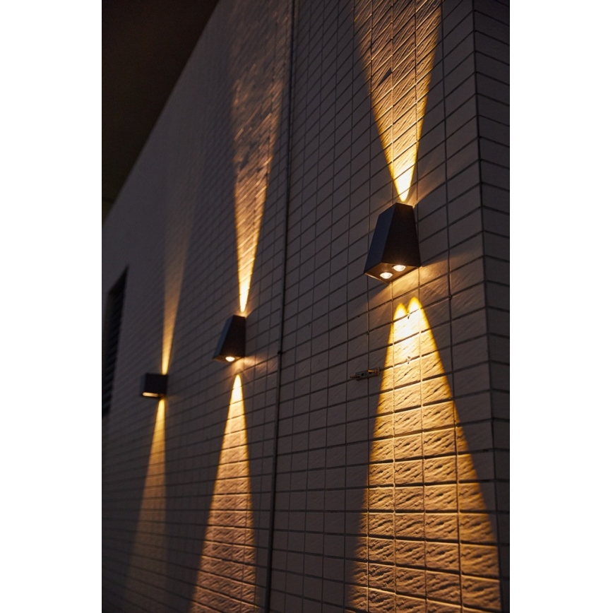 Brilagi - LED Päikesepaneeliga seinavalgusti PYRAMID LED/2W/3,2V 1300 mAh IP54