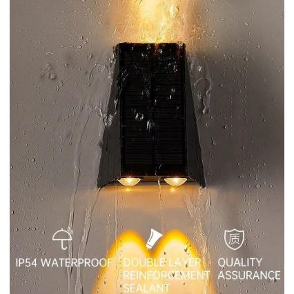 Brilagi - LED Päikesepaneeliga seinavalgusti PYRAMID LED/2W/3,2V 1300 mAh IP54