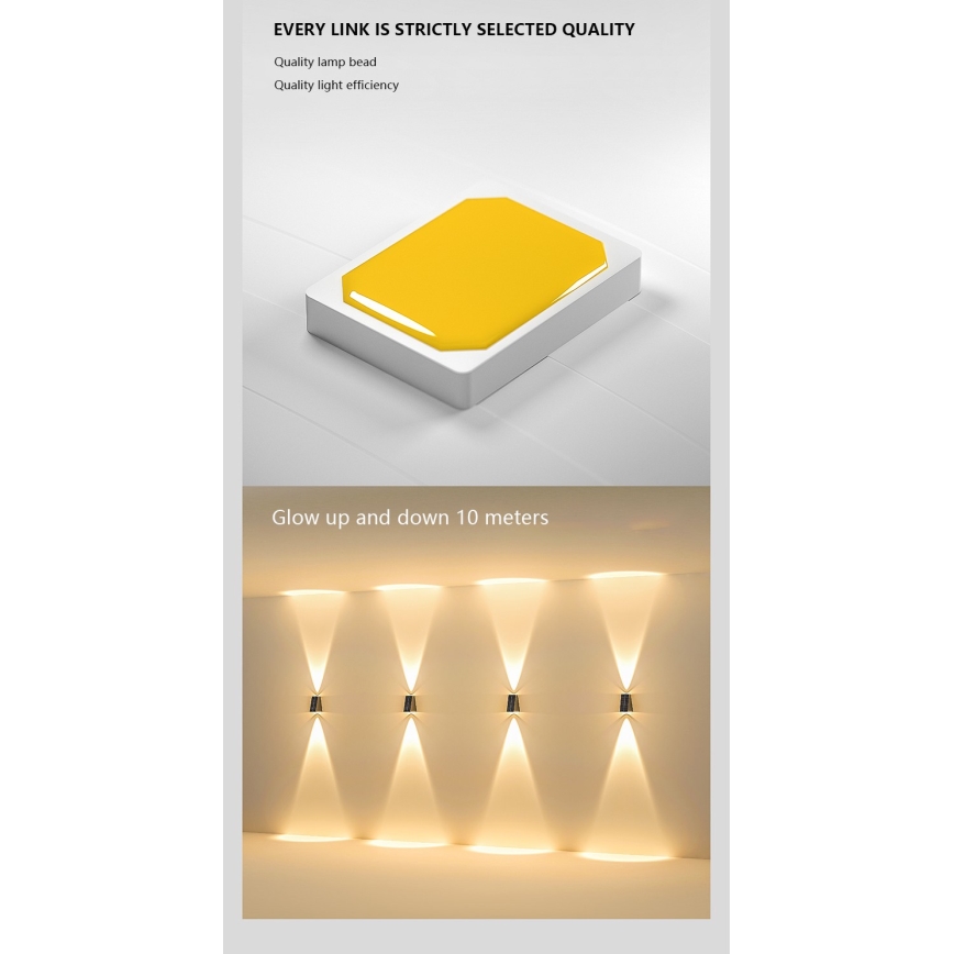 Brilagi - LED Päikesepaneeliga seinavalgusti PYRAMID LED/2W/3,2V 1300 mAh IP54