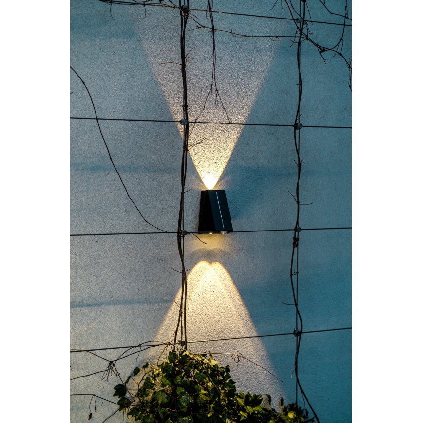 Brilagi - LED Päikesepaneeliga seinavalgusti PYRAMID LED/2W/3,2V 1300 mAh IP54