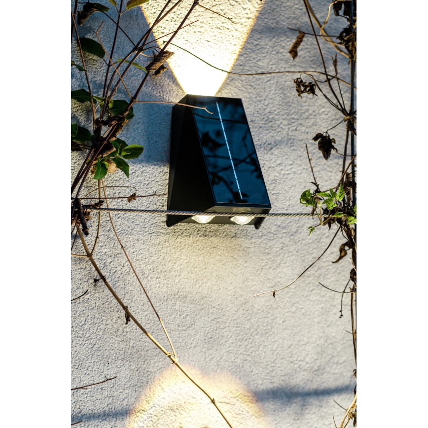 Brilagi - LED Päikesepaneeliga seinavalgusti PYRAMID LED/2W/3,2V 1300 mAh IP54