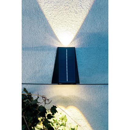 Brilagi - LED Päikesepaneeliga seinavalgusti PYRAMID LED/2W/3,2V 1300 mAh IP54