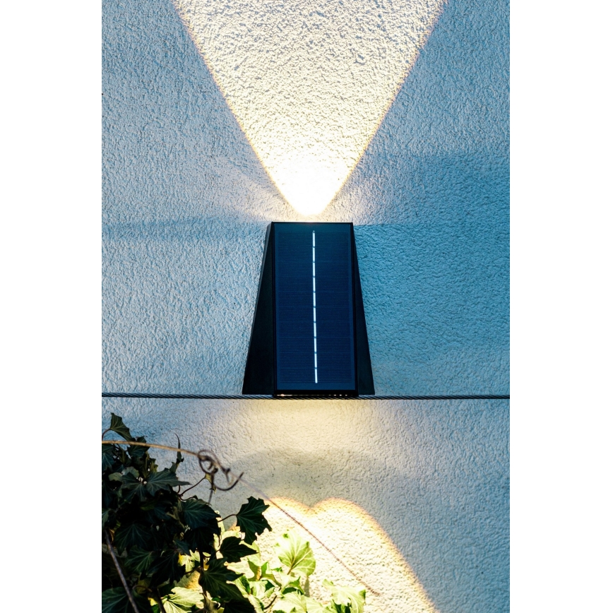 Brilagi - LED Päikesepaneeliga seinavalgusti PYRAMID LED/2W/3,2V 1300 mAh IP54