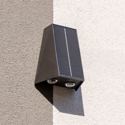 Brilagi - LED Päikesepaneeliga seinavalgusti PYRAMID LED/2W/3,2V 1300 mAh IP54