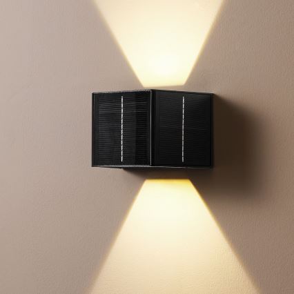 Brilagi - LED Päikesepaneeliga seinavalgusti SOLAR CUBE LED/2W/3,2V 1300 mAh IP54
