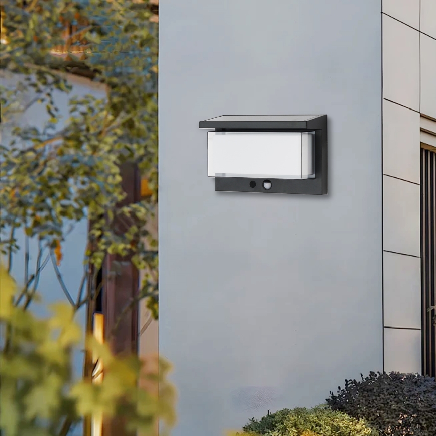 Brilagi - LED päikeseenergia seinavalgusti anduriga SUN LUME LED/10W/3,7V 4000 mAh IP44