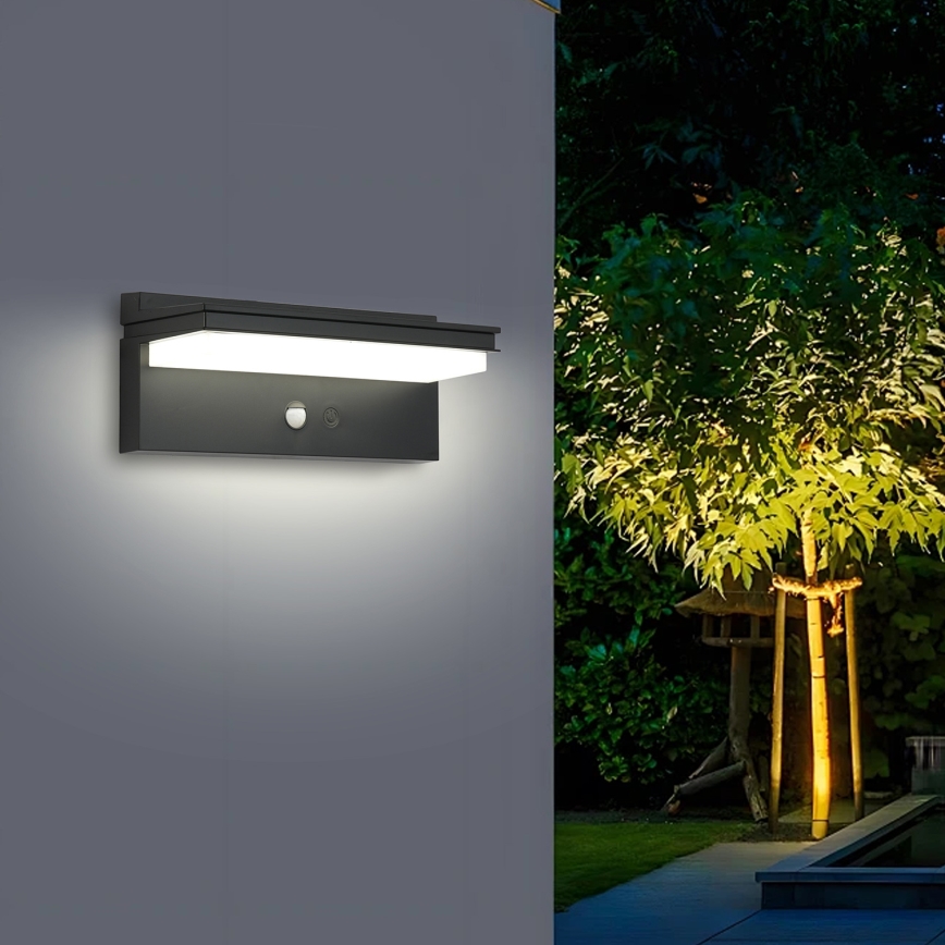 Brilagi - LED päikese seinavalgusti anduriga SUN SENSE LED/10W/3,7V 4000 mAh IP44