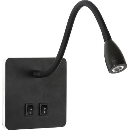Brilagi - LED Paindlik seinalamp MAYA Double LED/4W/230V + LED/3W must