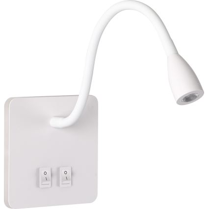 Brilagi - LED Paindlik seinalamp MAYA Double LED/4W/230V + LED/3W valge