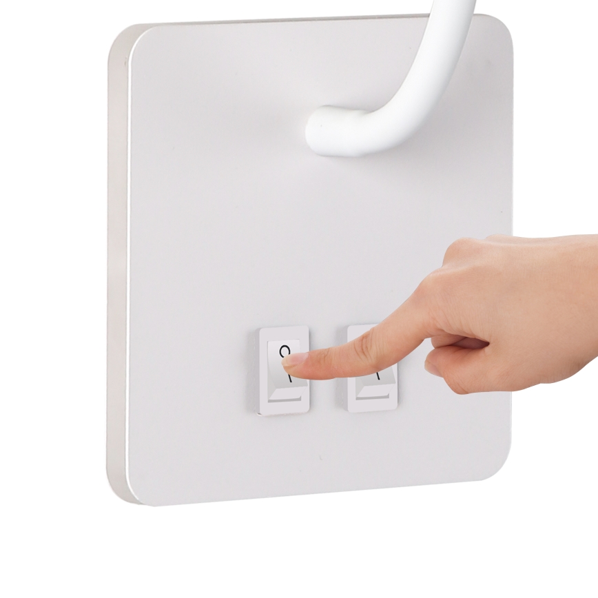 Brilagi - LED Paindlik seinalamp MAYA Double LED/4W/230V + LED/3W valge