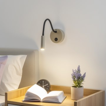 Brilagi - LED Paindlik seinalamp MAYA LED/3W/230V 4000K beež