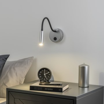 Brilagi - LED Paindlik seinalamp MAYA LED/3W/230V 4000K hõbedane