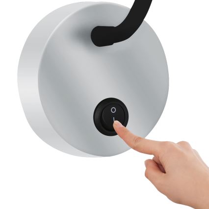 Brilagi - LED Paindlik seinalamp MAYA LED/3W/230V 4000K hõbedane