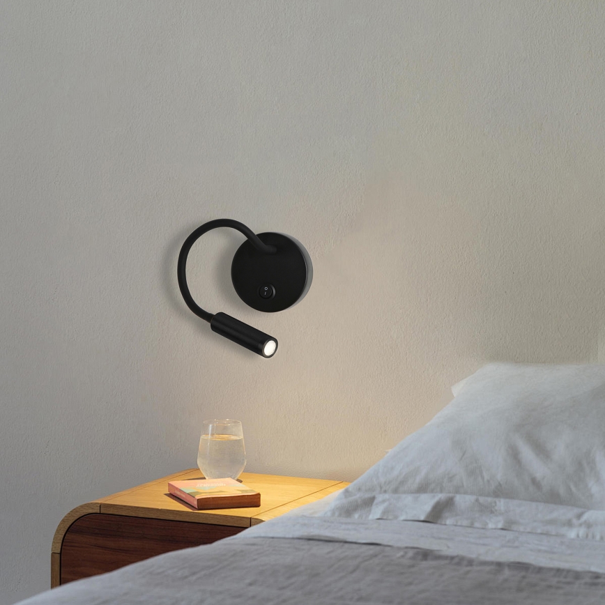 Brilagi - LED Paindlik seinalamp MAYA LED/3W/230V 4000K must
