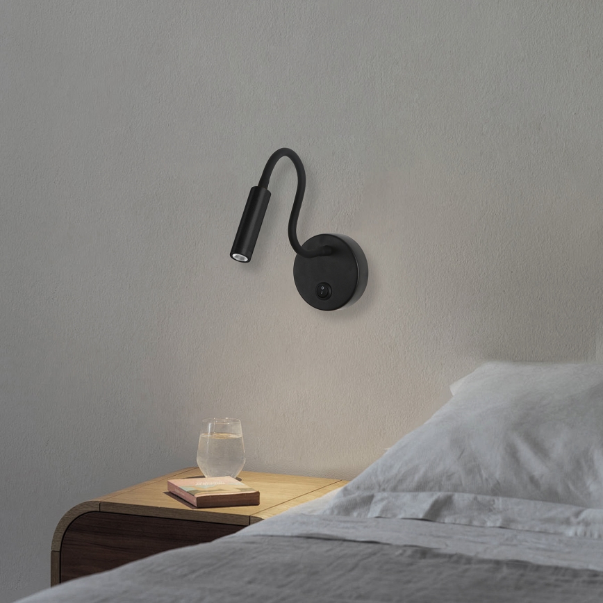 Brilagi - LED Paindlik seinalamp MAYA LED/3W/230V 4000K must