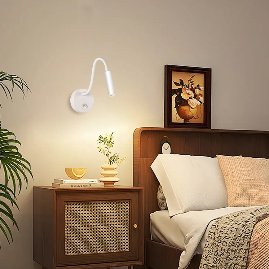 Brilagi - LED Paindlik seinalamp MAYA LED/3W/230V 4000K valge