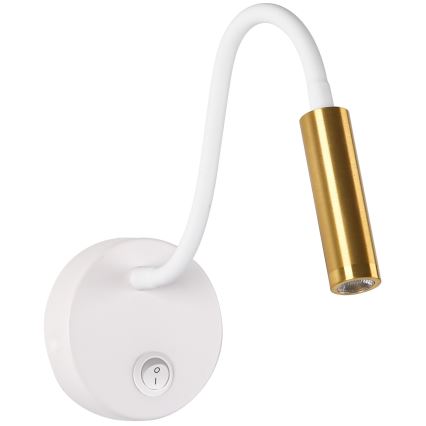 Brilagi - LED Paindlik seinalamp MAYA LED/3W/230V 4000K valge/kuldne