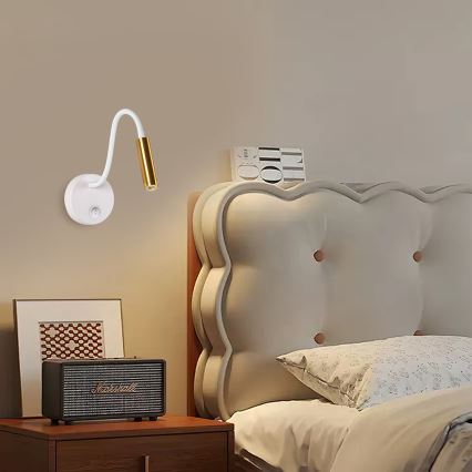 Brilagi - LED Paindlik seinalamp MAYA LED/3W/230V 4000K valge/kuldne