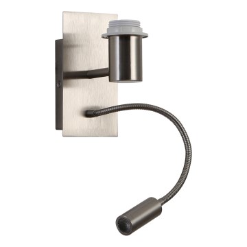 Brilagi - LED Paindlik seinalamp NUBILA 1xE27/25W/230V + LED/3W matt kroom