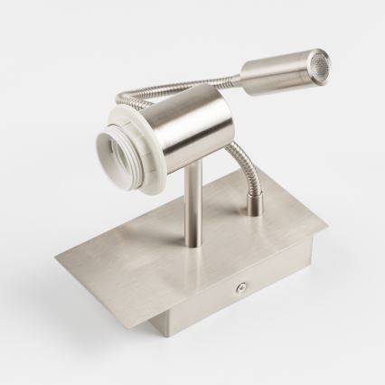 Brilagi - LED Paindlik seinalamp NUBILA 1xE27/25W/230V + LED/3W matt kroom