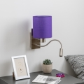 Brilagi - LED Paindlik seinalamp NUBILA 1xE27/25W/230V + LED/3W matt kroom/lilla